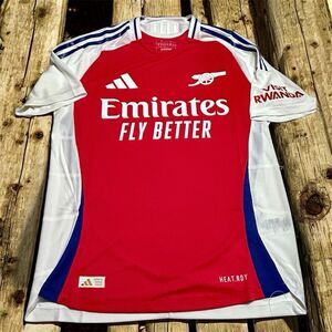 adidas ARSENAL 2024/25 HOME AUTHENTIC JERSEY Red/White (IT6140) Medium